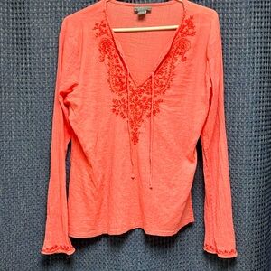 Beechers Brook 100% Cotton Long Sleeve Shirt Size XL